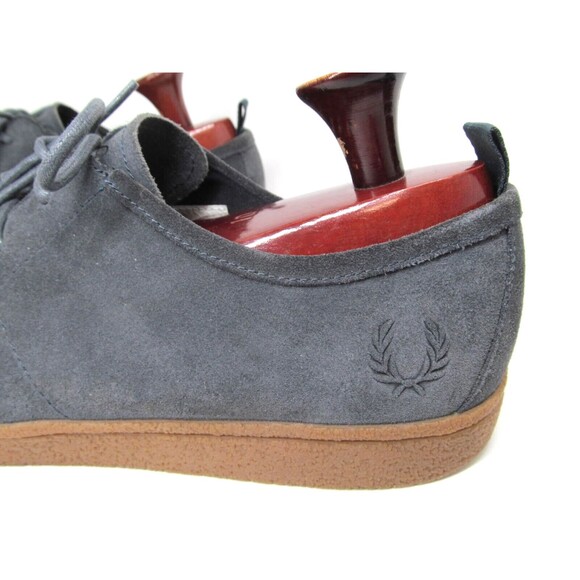 Fred Perry Gray Suede Designer Sneakers Mens Size US 13 EUR 47 - Picture 9 of 16